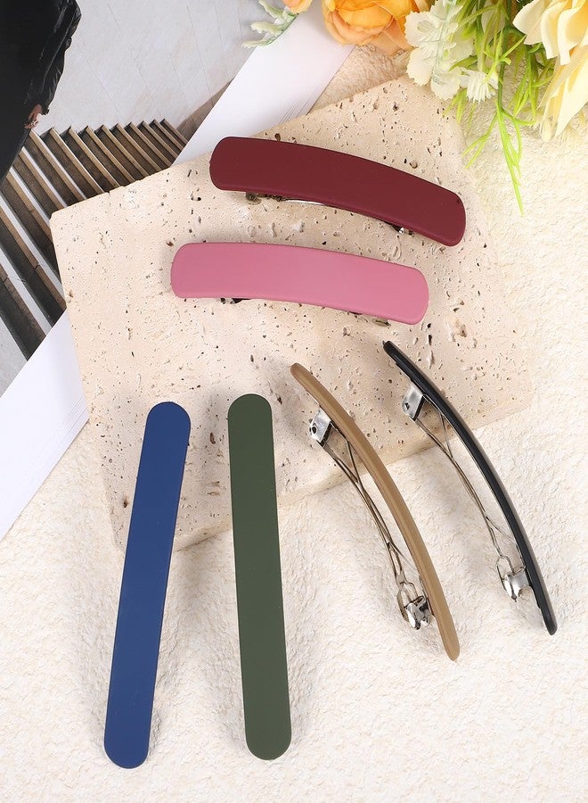 Jeffdad 6Pcs French Hair Barrettes for Women No Slip Half Up Small Hair Barrette Clips Elegant Styling for All Fine Hair - Image 5